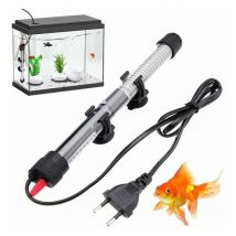 Chauffage D'aquarium, 50W Réchauffeur Submersible, Réchauffeur d'Aquarium avec Ventouse, Réchauffeur à Immersion Réglable, Réchauffeur de Thermostat
