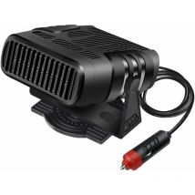Chauffage de voiture portable 12V 120W Chauffage rapide de voiture Désembuage Plug-in Allume-cigare Dégivreur Rotation à 360 degrés Dissipation