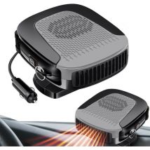 Chauffage de voiture portable 12V 150W, Avec support rotatif à 360°, dégivrage, désembuage