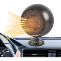 Shining House - Chauffage de voiture,désembueur et dégivreur de pare-brise portable, 2 en 1, dégivreur rapide