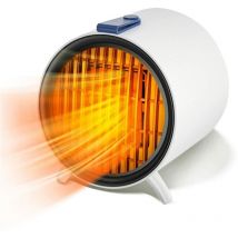 Chauffage en céramique, chauffage électrique 500 W, protection contre la surchauffe, chauffage d'appoint, adapté pour l'intérieur, le bureau, la