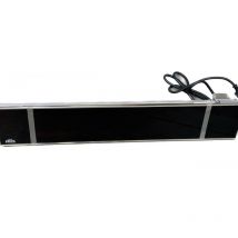 Frico - Chauffage infrarouge 1500W façade verre vitro teintée noir 900x170x80mm 230V io homecontrol exterieur IP65 infraglas IHG15IO
