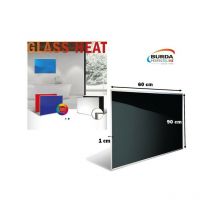 Chauffage mural glass HEAT,500W,verre noir / Chauffage électrique Burda