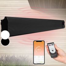 Blum - Klarstein Chauffage Electrique à Infrarouge, Chauffage de Jardin 3000W, App Smart WiFi, Télécommande, Minuterie, Affichage led, Chauffage
