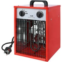 Chauffage soufflant électrique à économie d'énergie – avec 3 niveaux de chaleur, chauffage électrique pour usage intérieur et extérieur, protection