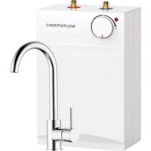 Thermoflow - Chauffe-eau 5 l sous évier prêt à brancher + robinetterie 2 kW