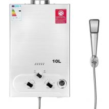 Brisunshine - Chauffe-eau à Gaz 10LPM, 20KW Chauffe-eau à Gaz gpl Propane Butane,Pression d'eau de Démarrage Super Basse,pour la Maison et
