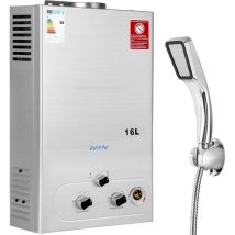Brisunshine - Chauffe-eau à Gaz 16LPM,32KW Chauffe-eau à Gaz gpl Propane Butane,Pression d'eau de Démarrage Super Basse,pour la Maison et I'extérieur