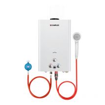 Camplux - Chauffe-eau à Gaz instantanés propane/butane 16L, Chauffe-eau à gaz extérieur 32KW Blanc pour les rv - BW422-DE - 50mbar