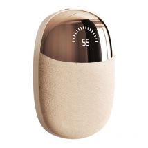 Sjqka - Chauffe-mains en peluche (chauffe-bébé rechargeable, chauffe-mains, chauffe-mains portable auto-chauffant double face)