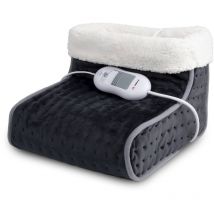 Chauffe-pieds électrique Alpina 30x30x23 cm Gris/Blanc