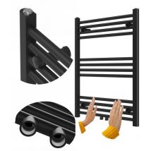 Granitan - chauffe-salle de bain kaloryfer drabin moderne noir 80x60 cm raven