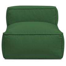 BOBOCHIC - Chauffeuse 1 place sans accoudoir pour canapé de jardin modulable GIULIA avec bâche de protection Vert