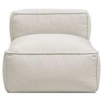 BOBOCHIC - Chauffeuse 1 place sans accoudoir pour canapé de jardin modulable GIULIA avec bâche de protection Beige