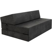 Chauffeuse convertible moderne FDM Noir 14 cm x 121 cm x 204 cm - Fabrication Européenne