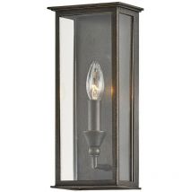 Chauncey Applique da parete 1 luce Bronzo vintage, vetro, IP44