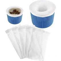 Chaussette Filtre Piscine, Chaussettes de Skimmer de Piscine, 10 Pièces Pool Skimmer Socks pour Attraper Les Feuilles d'arbre,Piscine Et protégez la