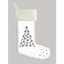 Chaussette imprimée pur coton 44x35 cm SAPIN