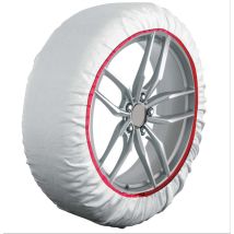Chaussette neige textile – XL Blanc – Charge maximale, Diamètre roue, Entraxe, Matières – HUSKY