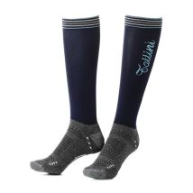 L (43-46), Bordeaux Prugna: Chaussettes D'Équitation Avec Pied Renforcé Sur L'Orteil Et Le Talon