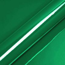 Dimexact - Vinyle covering vert saphir brillant pour surface plane avec colle airflow - 122 cm x 1 m - En Rouleau