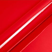 Dimexact - Vinyle covering rouge brillant pour surface plane avec colle airflow - 122 cm x 2 m - En Rouleau