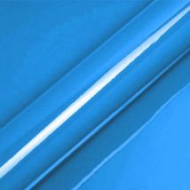Polaire - dimexact - Vinyle covering bleu brillant pour surface plane avec colle airflow - 122 cm x 2 m - En Rouleau