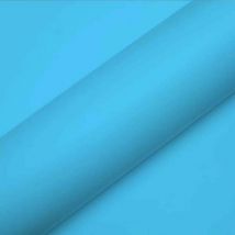 Polaire - dimexact - Covering bleu ciel mat pour surfaces plane - 122 cm x 1 m - En Rouleau