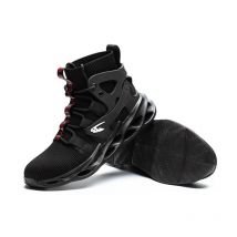 Chaussure de Securité Homme Femmes Légères Montante Basket de Securite S3 Respirante Chaussures de Travail Embout Acier - Noir 42EU