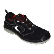 Chaussure de sécurité easy step pointure 46 noire S1P src esd en iso 20345 cuir velours