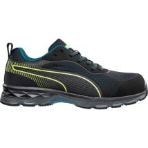 Puma Safety Shoes - Chaussures de sécurité fuse knit black wns low S1P esd hro src - noir/vert 38