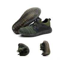 Chaussure de Securité Homme Femme Bottes Travail Chantiers Industrie Sneakers Protection Embout en Acier Basket de Sports, eur vert 41