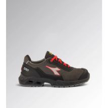 Chaussure Utility Diadora Shark Stab Imp Leat Low S3 Src Esd Noir Rouge Fluo 40ù