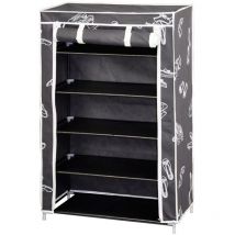 Meuble à chaussure pliable en tissu tnt 61x30x90 cm.