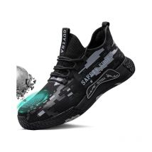 Chaussures à bout en acier pour hommes, chaussures de sécurité de travail, chaussures de construction industrielle, chaussures de sécurité légères et