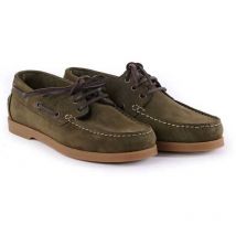 Chaussures Bateau Galion en nubuck vert homme Le Chameau Couleur Vert Chameau - Pointure chaussures 41