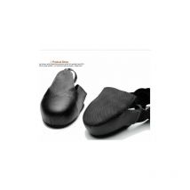 Chaussures de sécurité à Bouts en Acier Unisexes Anti-frottement et antidérapantes Couvrent des Couvre-Chaussures de Protection universels(Noir,36-46)