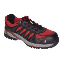 FP - Chaussure de sécurité pro step Taille 44 noir/rouge S1P src esd en iso 20345.EN61340-4-3