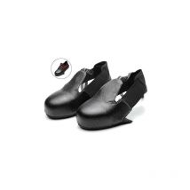 Chaussures de sécurité à Bouts en Acier Unisexes Anti-frottement et antidérapantes Couvrent des Couvre-Chaussures de Protection universels(Noir,36-46)