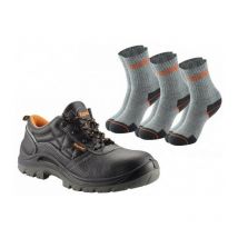 Kapriol - Chaussures de sécurité basses hornet noir + 3 paires de chaussettes Taille: 42