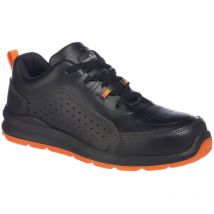 Sicherheits-sneaker Low Perforated S1p Schwarz/orange 38