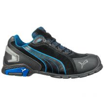 Puma Safety Shoes - Baskets de sécurité S3 puma Rio Low 642750 - Noir / Bleu clair - 44 - Noir / Bleu clair