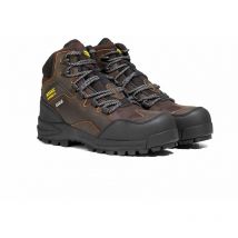 Aigle - Chaussures de sécurité cuir S3 nassio evo dark brown - étanche et respirante