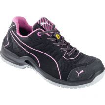 Puma Safety Shoes - Chaussures de sécurité femme S1P esd Puma Fuse tc basses noir/rose 41