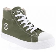 Chaussures de Sécurité Hautes - Kaki, Semelles Antidérapantes Blanches - Fashion Security - Confort et Style - 43