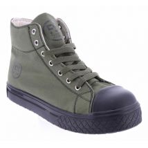 Chaussures de Sécurité Hautes - Kaki, Semelles Antidérapantes Noires - Fashion Security - Confort et Style - 41