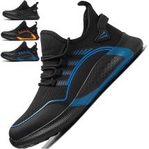 Chaussures De Sécurité Hommes Femmes Avec Capuchon D'orteil En Acier, Entraîneurs De Sécurité Confortables Légers Smash Et Ponction De Chaussures De