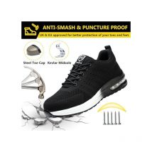 Chaussures de Sécurité Hommes Femmes Légère Basket Securite Confortable Antidérapante Chaussures de Travail Respirantes 43