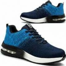 Sicherheitsschuhe Herren Damen Leicht Atmungsaktiv Bequem Sicherheits-Sneaker Arbeitsschuhe mit Stahlkappe Größe Blau 38