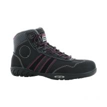 Chaussures de sécurité hautes S3 sans métal isis femme Safety Jogger Couleur Noir/Rose - Pointure chaussures 39